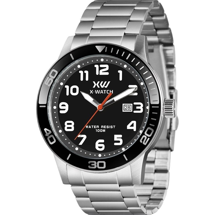 Relógio X-Watch Analógico XMSS1062 XTEEL Aço 100m Original | Taniguchi Relógios
