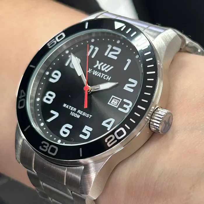 Relógio X-Watch Analógico XMSS1062 XTEEL Aço 100m Original | Taniguchi Relógios