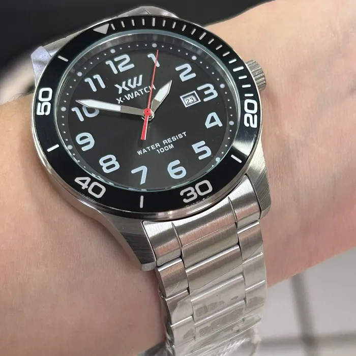Relógio X-Watch Analógico XMSS1062 XTEEL Aço 100m Original | Taniguchi Relógios