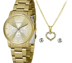 Relógio Lince Funny Feminino LRGJ129L Dourado 50m Original | Taniguchi Relógios - imagem 1