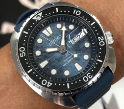 Seiko Prospex Automático King Turtle save the ocean SRPF77B1  Dark Manta Ray - imagem 1