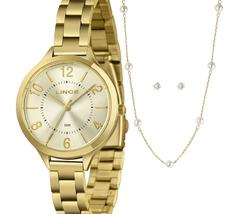 Relógio Lince Kit Feminino LRGM021L36 Dourado + Semijoias Original | Taniguchi Relógios - imagem 1