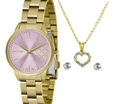 Relógio Lince Funny Feminino LRG4681L Dourado + Kit Semijoias Original | Taniguchi Relógios - imagem 1