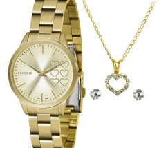 Relógio Lince Funny Feminino LRG4681L Dourado + Kit Semijoias Original | Taniguchi Relógios - imagem 1