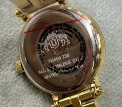 Relógio Orient Mini Feminino FGSS0238 Dourado Cristais Original | Taniguchi Relógios - imagem 6