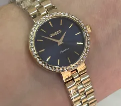 Relógio Orient Eternal Feminino FGSS0242 Safira Dourado Original | Taniguchi Relógios - imagem 1