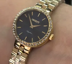 Relógio Orient Eternal Feminino FGSS0242 Safira Dourado Original | Taniguchi Relógios - imagem 4