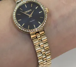 Relógio Orient Eternal Feminino FGSS0242 Safira Dourado Original | Taniguchi Relógios - imagem 5