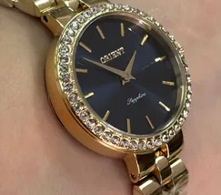 Relógio Orient Eternal Feminino FGSS0242 Safira Dourado Original | Taniguchi Relógios - imagem 3