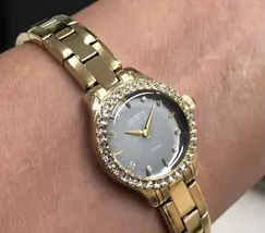 Relógio Orient Mini Feminino FGSS0218 Dourado Preto Original | Taniguchi Relógios - imagem 3