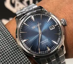 Seiko Presage Automático Cocktail time SRPB41J1 Blue moon - imagem 1