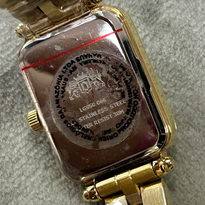 Relógio Orient Mini Feminino LGSS0066 Dourado Cristais Original | Taniguchi Relógios