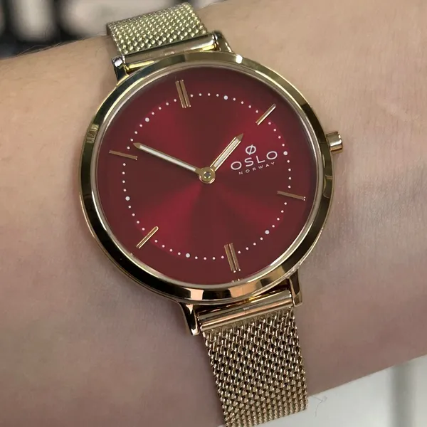 Oslo Feminino  Slim Quartzo OFGSSS9T0020 Vermelho
