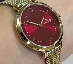 Relógio Oslo Slim Feminino OFGSSS9T0020 Dourado Safira Original | Taniguchi Relógios - imagem 3
