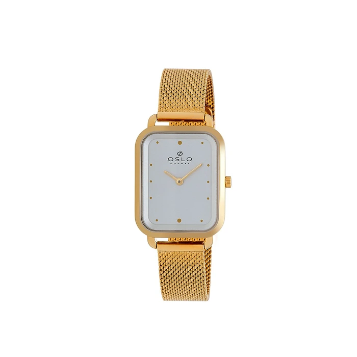 Relógio Oslo Slim Feminino OLGSSS9T0001 Dourado Safira Original | Taniguchi Relógios