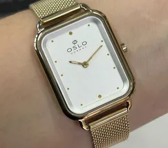 Relógio Oslo Slim Feminino OLGSSS9T0001 Dourado Safira Original | Taniguchi Relógios - imagem 1