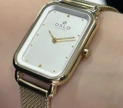 Relógio Oslo Slim Feminino OLGSSS9T0001 Dourado Safira Original | Taniguchi Relógios - imagem 4