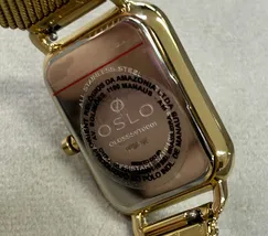 Relógio Oslo Slim Feminino OLGSSS9T0001 Dourado Safira Original | Taniguchi Relógios - imagem 6