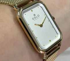 Relógio Oslo Slim Feminino OLGSSS9T0001 Dourado Safira Original | Taniguchi Relógios - imagem 3