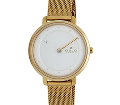 Relógio Oslo Slim Feminino OFGSSS9T0015 Dourado Safira Original | Taniguchi Relógios - imagem 2