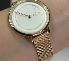 Relógio Oslo Slim Feminino OFGSSS9T0015 Dourado Safira Original | Taniguchi Relógios - imagem 5
