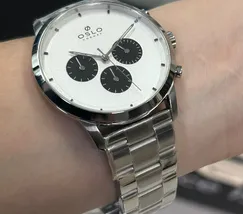 Relógio Oslo Masculino Cronógrafo OMBSSCVD0012 Safira Prata Original | Taniguchi Relógios - imagem 5