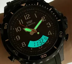 Relógio X-Watch Anadigi XMNPA021 XTYLE IP Black 100m Original | Taniguchi Relógios - imagem 6