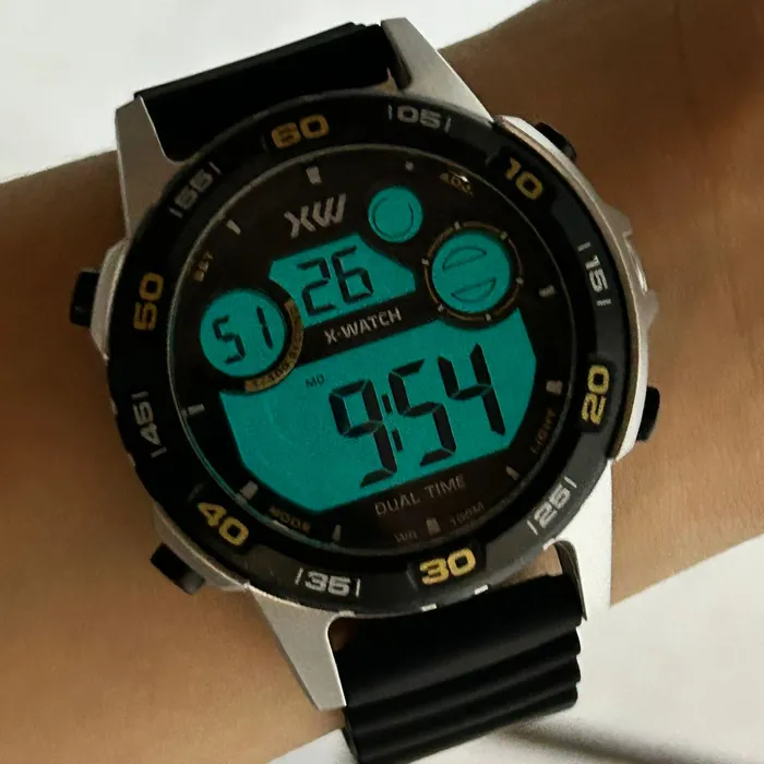 Relógio X-Watch Digital XMPPD718 XPORT Silicone 100m Original | Taniguchi Relógios
