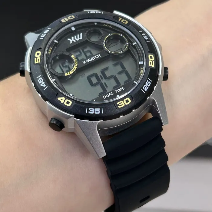 Relógio X-Watch Digital XMPPD718 XPORT Silicone 100m Original | Taniguchi Relógios