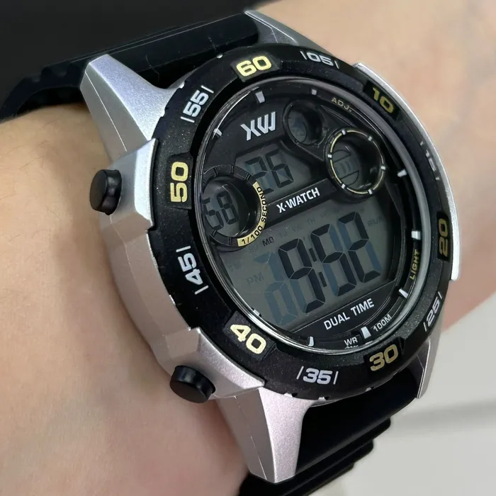Relógio X-Watch Digital XMPPD718 XPORT Silicone 100m Original | Taniguchi Relógios