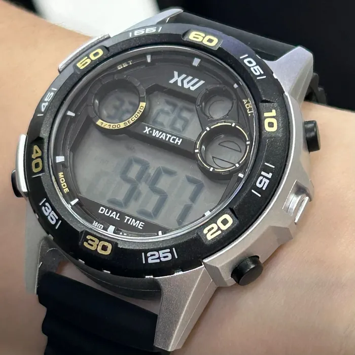 Relógio X-Watch Digital XMPPD718 XPORT Silicone 100m Original | Taniguchi Relógios