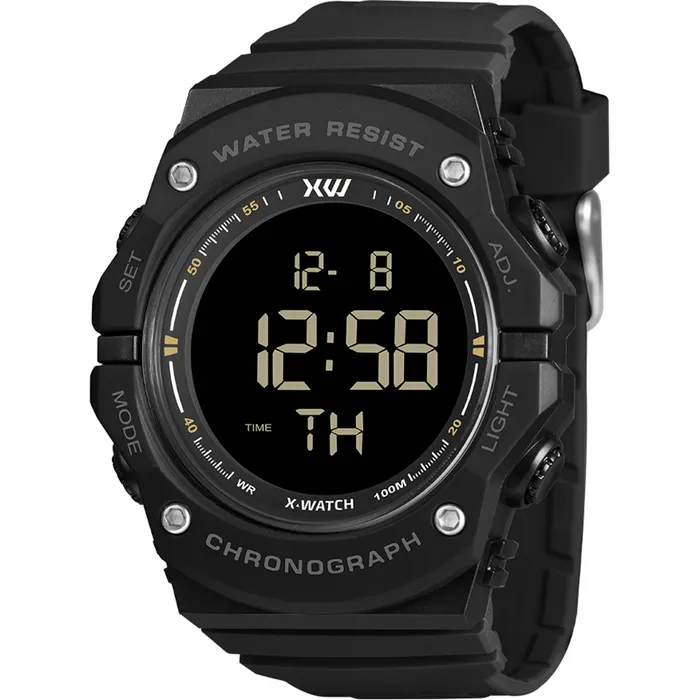 Relógio X-Watch Digital XMPPD779 XTYLE Silicone 100m Original | Taniguchi Relógios