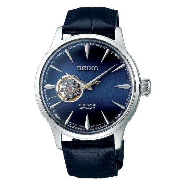 Seiko Presage Automático Cocktail time SSA405J1 open heart Blue moon