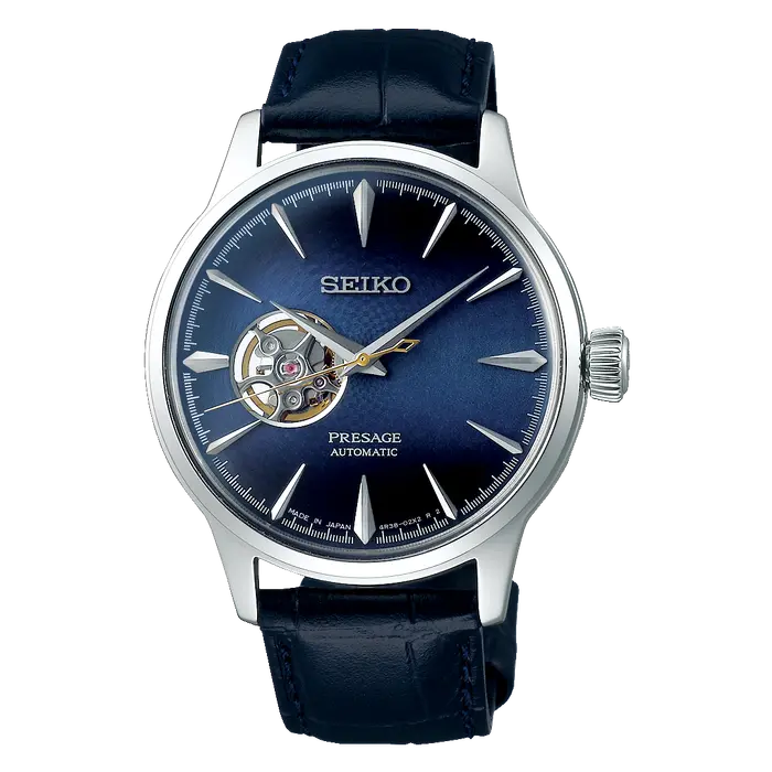 Seiko Presage Automático Cocktail time SSA405J1 open heart Blue moon
