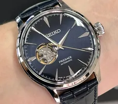 Seiko Presage Automático Cocktail time SSA405J1 open heart Blue moon - imagem 1