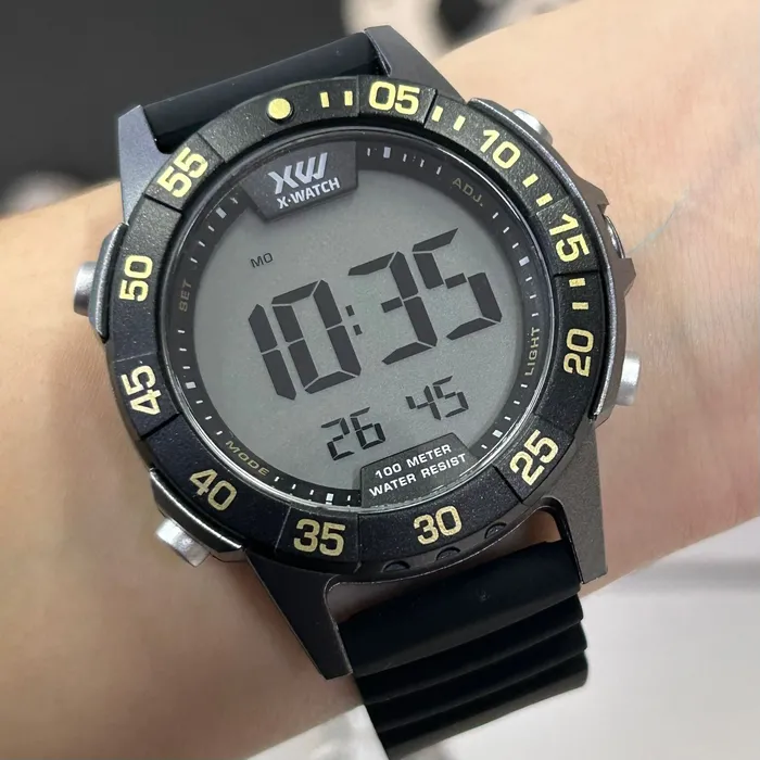 Relógio X-Watch Digital XMPPD693 XPORT Silicone 100m Original | Taniguchi Relógios