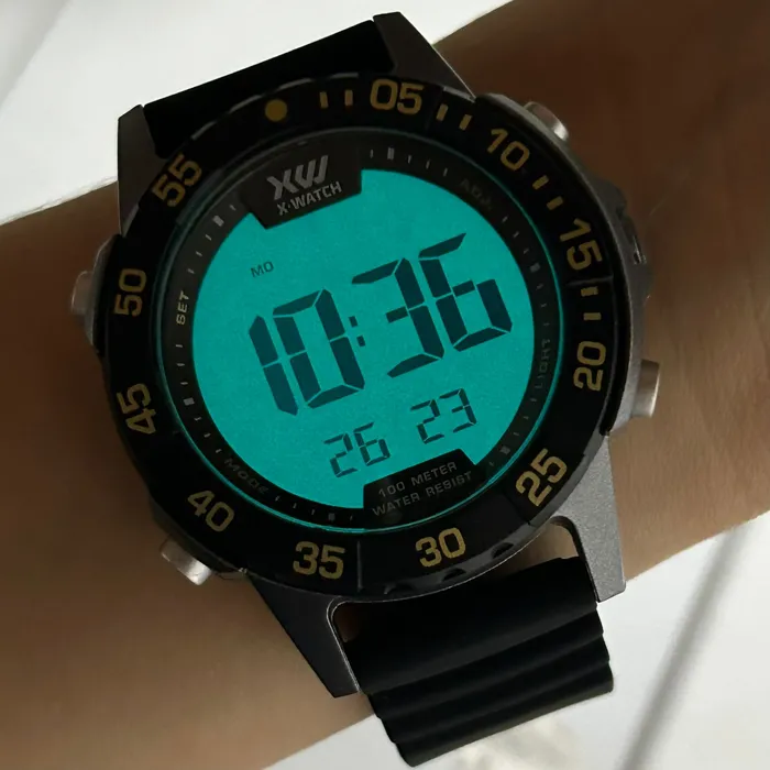 Relógio X-Watch Digital XMPPD693 XPORT Silicone 100m Original | Taniguchi Relógios