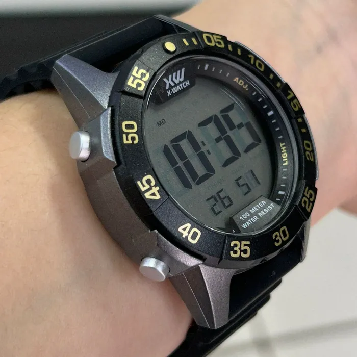 Relógio X-Watch Digital XMPPD693 XPORT Silicone 100m Original | Taniguchi Relógios