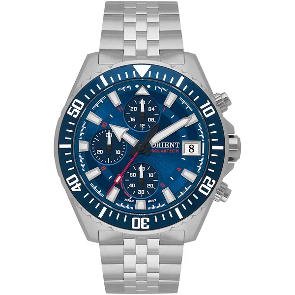 Orient Solartech Cronografo Elite Sea MBSSC310 Azul