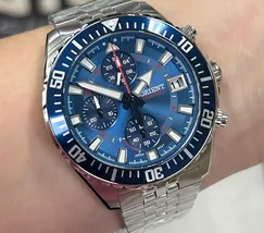 Relógio Orient Solartech Cronógrafo MBSSC310 Safira Original | Taniguchi Relógios - imagem 1
