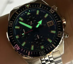 Relógio Orient Solartech Cronógrafo MBSSC310 Safira Original | Taniguchi Relógios - imagem 6