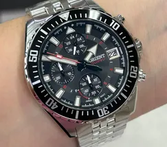 Relógio Orient Solartech Cronógrafo MBSSC310 Safira Original | Taniguchi Relógios - imagem 1