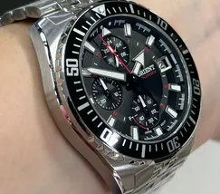 Relógio Orient Solartech Cronógrafo MBSSC310 Safira Original | Taniguchi Relógios - imagem 3