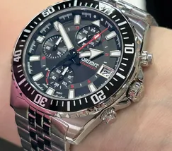 Relógio Orient Solartech Cronógrafo MBSSC310 Safira Original | Taniguchi Relógios - imagem 4