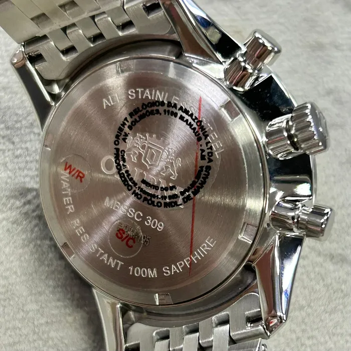 Relógio Orient Solartech Cronógrafo MBSSC309 Safira Original | Taniguchi Relógios