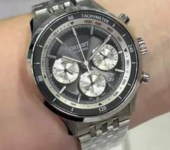 Relógio Orient Solartech Cronógrafo MBSSC309 Safira Original | Taniguchi Relógios - imagem 1