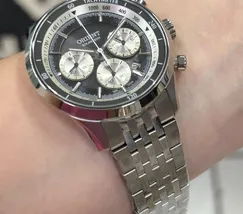 Relógio Orient Solartech Cronógrafo MBSSC309 Safira Original | Taniguchi Relógios - imagem 5