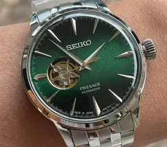 Seiko Presage Automático Cocktail time SSA441J1 open heart Grasshoper - imagem 1