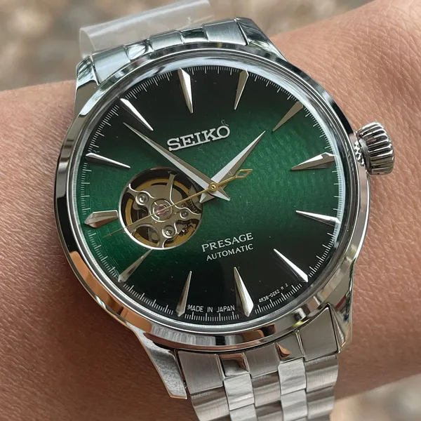 Seiko Presage Automático Cocktail time SSA441J1 open heart Grasshoper