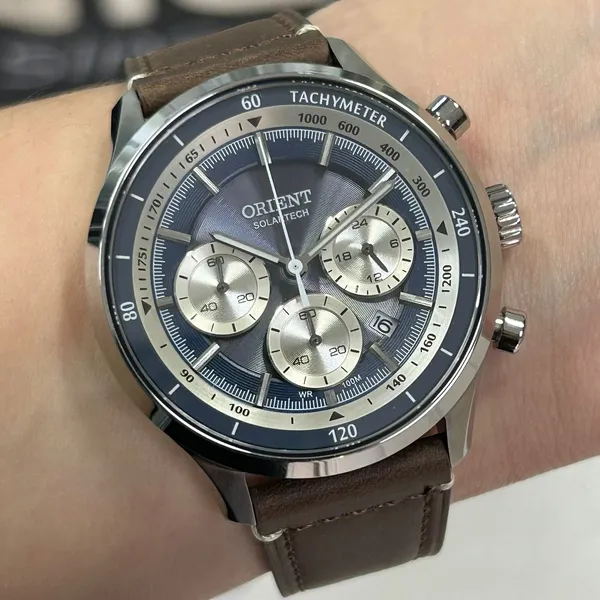 Orient Solartech Cronografo Sports MBSCC072 Azul